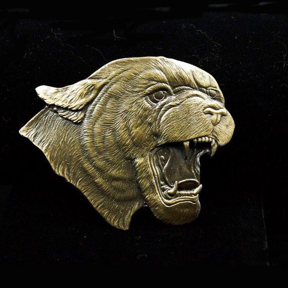 BERGAMOT BRASS WORKS Other - 1977 PANTHER BRASS BELT BUCKLE - MAkOC1